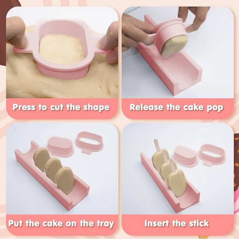 Cake Pop Mold Set with Tray No - огляд і ціна Baking Kitchen Set