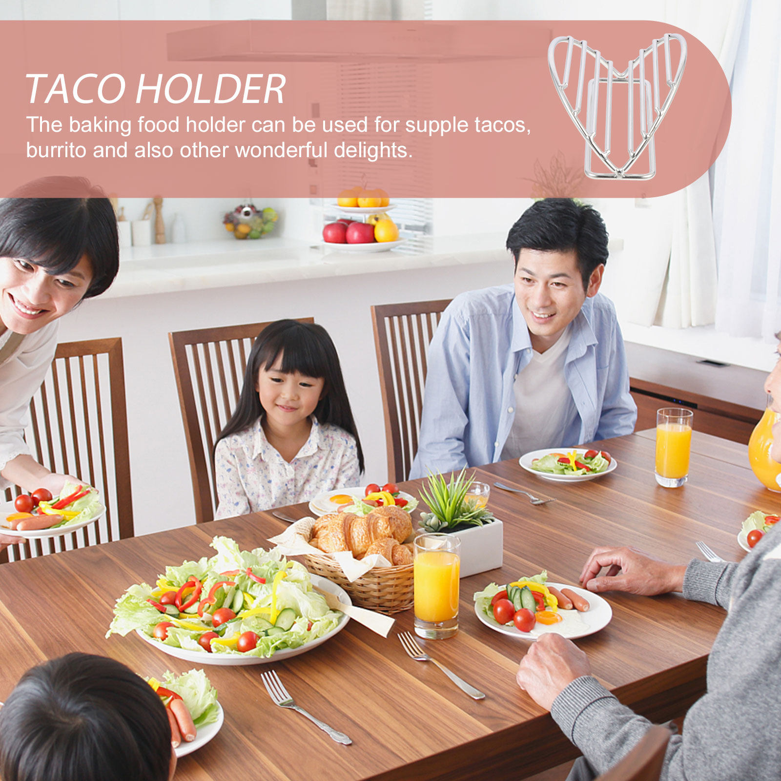 Taco Rack Stand Stainless Stee - огляд і ціна Kitchen Baking Rack