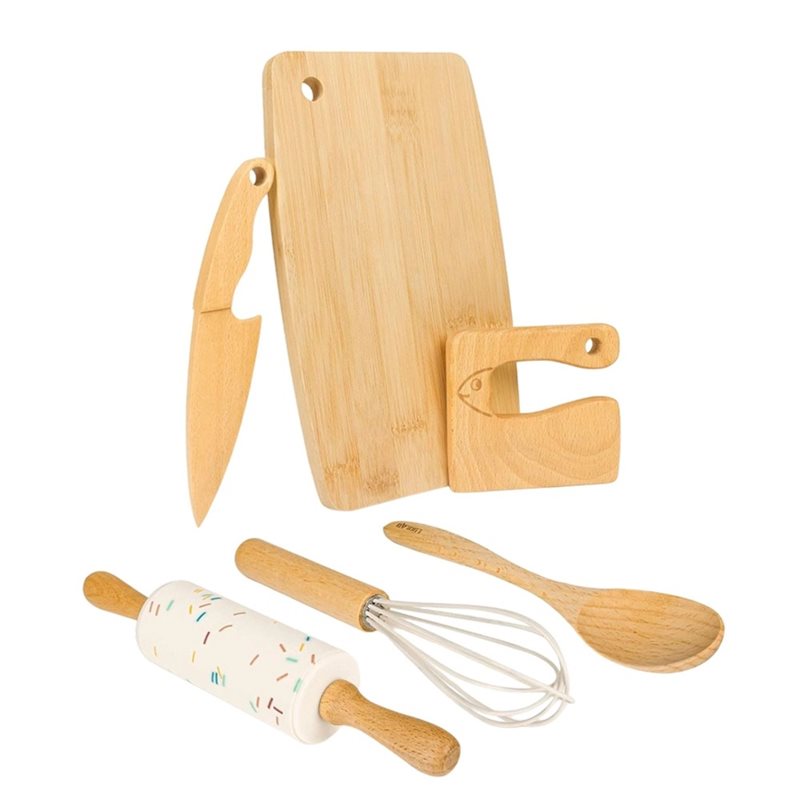 Wooden Kids Knife And Toddler  - огляд і ціна Kitchen Kids Baking Set